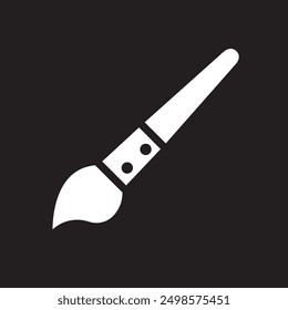 paintbrush icon, simple linear, vector illustration