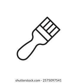 Paintbrush icon Simple thin outline