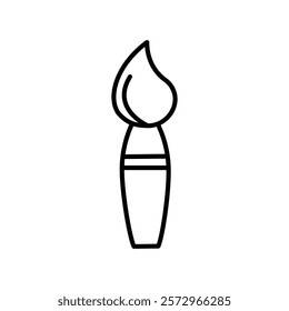 Paintbrush icon simple vector symbol