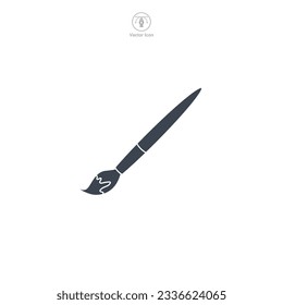 Paintbrush icon symbol vector illustration isolated on white background