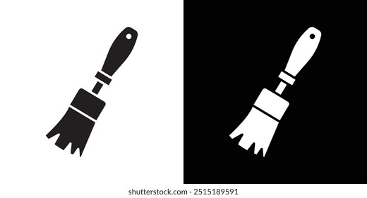 Paintbrush icon Thin line flat illustration