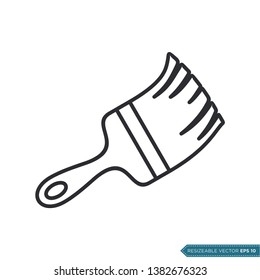 Paintbrush Icon Vector Design Template