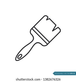 Paintbrush Icon Vector Design Template