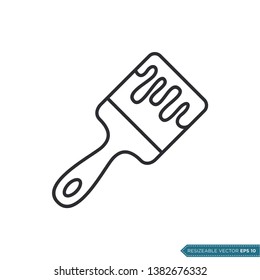 Paintbrush Icon Vector Design Template