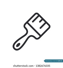 Paintbrush Icon Vector Design Template