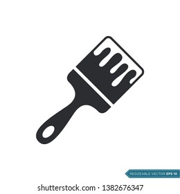 Paintbrush Icon Vector Design Template