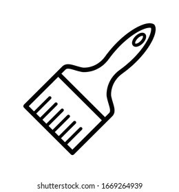 Ilustración de plantillas de diseño vectorial de iconos de pincel