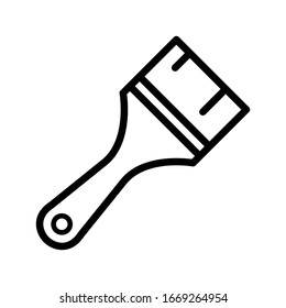 Ilustración de plantillas de diseño vectorial de iconos de pincel