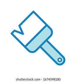 Plantilla de diseño vectorial de icono de pincel 