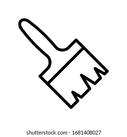 Paintbrush icon vector design templates on white background