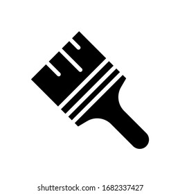 Icono de pincel plantillas de diseño vectorial en fondo blanco