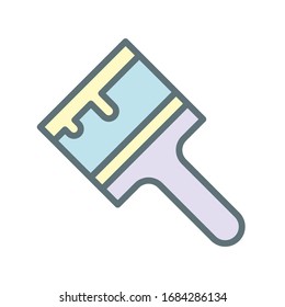 Paintbrush icon vector design templates on white background