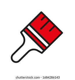 Paintbrush icon vector design templates on white background