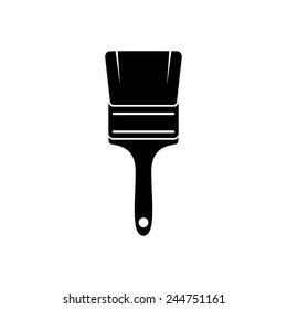 Paintbrush Icon, Vector Illustration