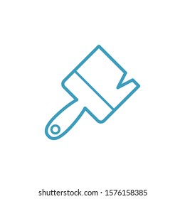Paintbrush icon. Vector illustration can be used for topics paint, work, repair, painter, home