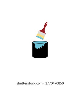 paintbrush icon vector illustration logo template