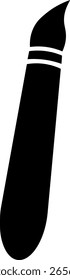 Paintbrush-Symbol, Vektorgrafik.Kunstsymbol