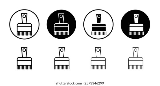 Paintbrush icon vector line logo mark or symbol set collection outline style