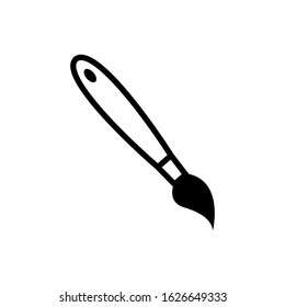 Paintbrush icon vector sign and symbol on trendy design