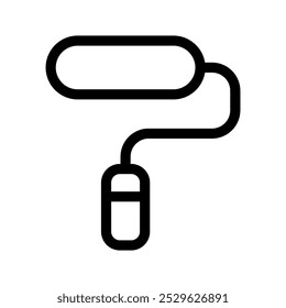 Paintbrush-Symbol, Vektorsymbol-Entwurfsgrafik