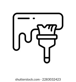 icono del pincel para el diseño de tu sitio web, logotipo, aplicación, interfaz de usuario.