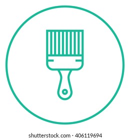Paintbrush line icon.