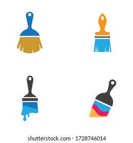 Paintbrush logo template vector icon design