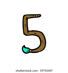 paintbrush number five cartoon
