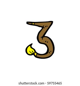 paintbrush number three cartoon