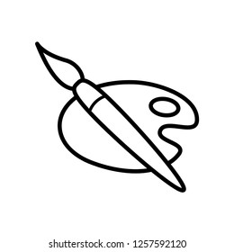paintbrush, palette icon vector template