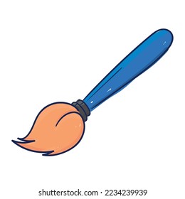 paintbrush school icon isolated flat