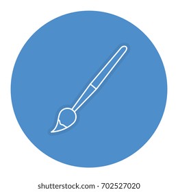 paintbrush. school supply icon.