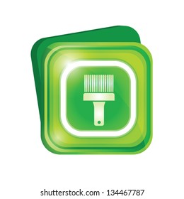Paintbrush sign green