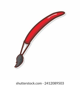 paintbrush simple flat illustration design