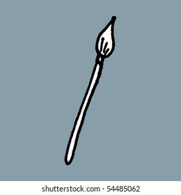 paint-brush sketch. Vector.