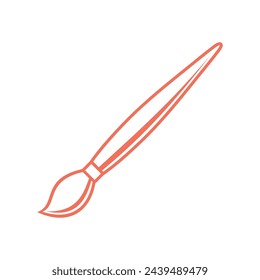 Diseño de ilustración vectorial de icono estacionario Paintbrush