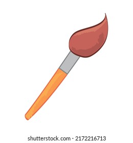 paintbrush supply icon isolated flat