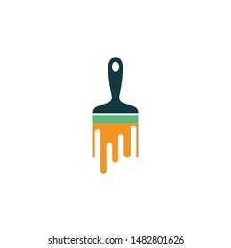 Paintbrush symbol illustration vector icon