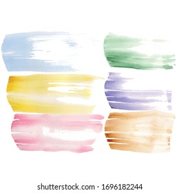 Textura de pincel, efecto acuarela. Seguimiento, vectoriales 10