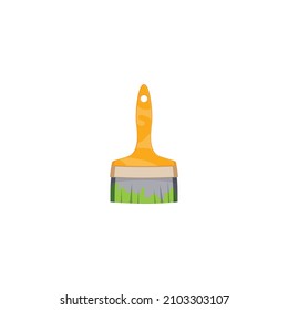 Paintbrush. This construction-themed vector illustration can use for icons, logos, stickers, patches, labels, signs, badges, certificates, or flayer decorations.