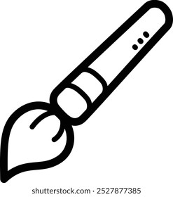 Icono de Vector doodle de herramienta de pincel e ilustración