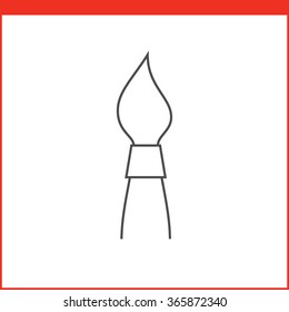 Paintbrush tool icon. Vector graphics designer tool. Simple outlined vector icon in linear style