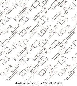 paintbrush tool pattern white background