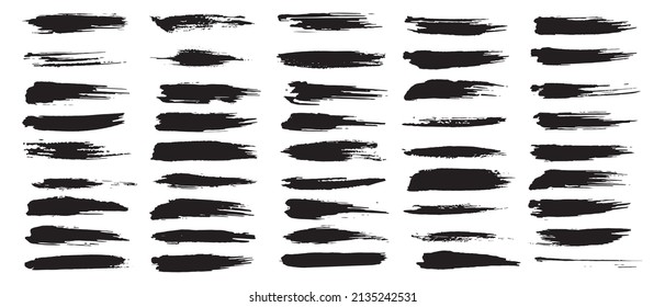 Paintbrush vector collection. Grunge elements, Brush stroke, ink paint brush, grunge lines.