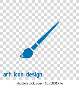 paintbrush vector icon on an abstract background