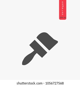 Paintbrush vector icon. Paint symbol. Color icon. Best modern flat pictogram illustration for web and mobile apps design