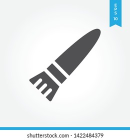 Paintbrush vector icon, simple sign for web site and mobile app.