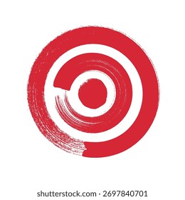 Paintbrush vector illustration target symbol on white background