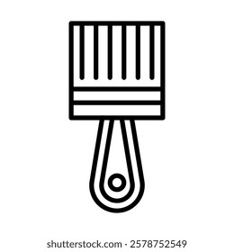 Paintbrush Vector Line Icon Design