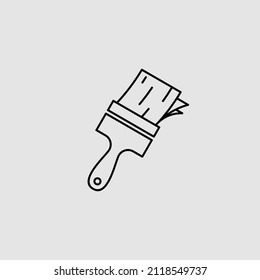 paintbrush vector logo designs simple